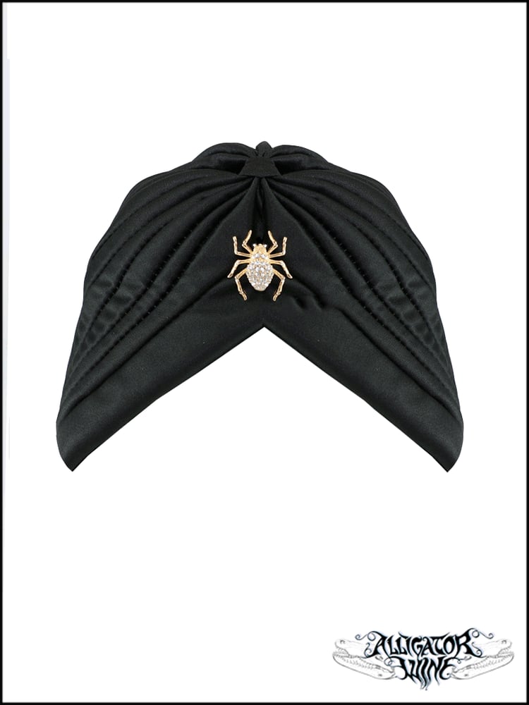 Image of ♕ APSARA ♕ - Black Spider Turban