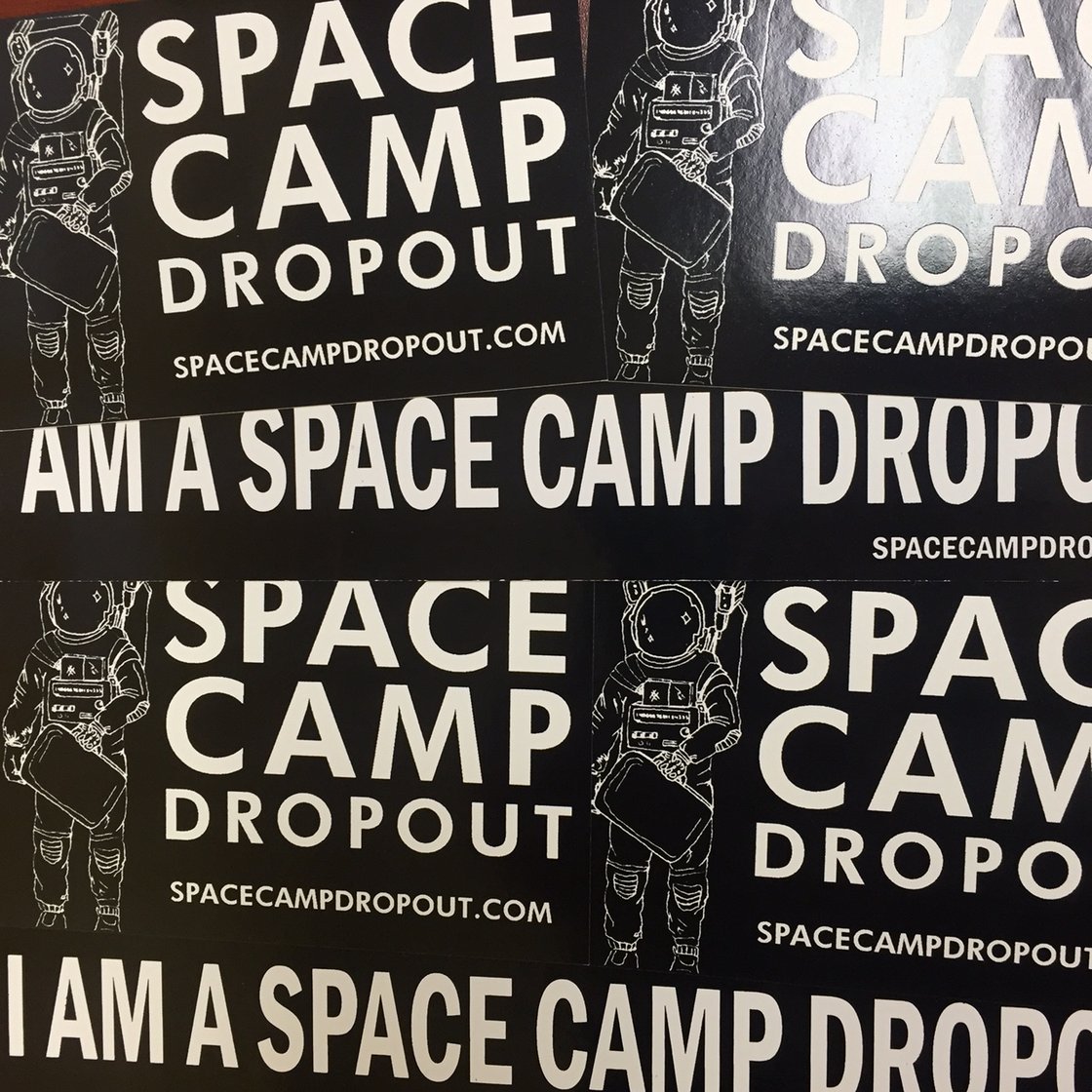 Image of Space Camp Dropout Sticker & Pin Pack