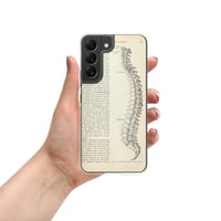 Image 1 of Antique Bookpage Anatomical Illustration Human Spine Clear Case for Samsung®