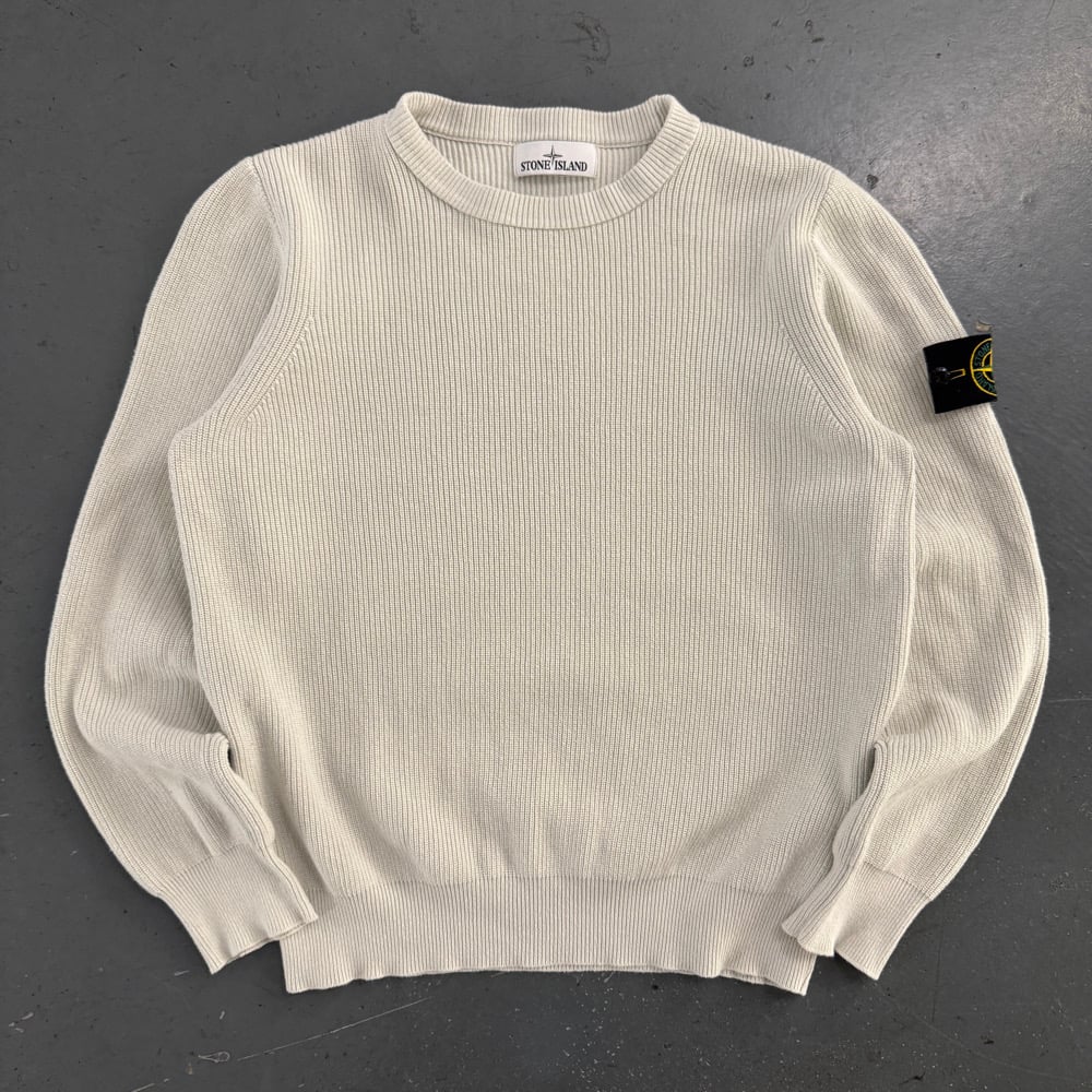 Image of SS 2022 Stone Island ribbed sweatshirt, size medium