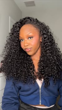 Image 2 of Waterwave curly half wig 