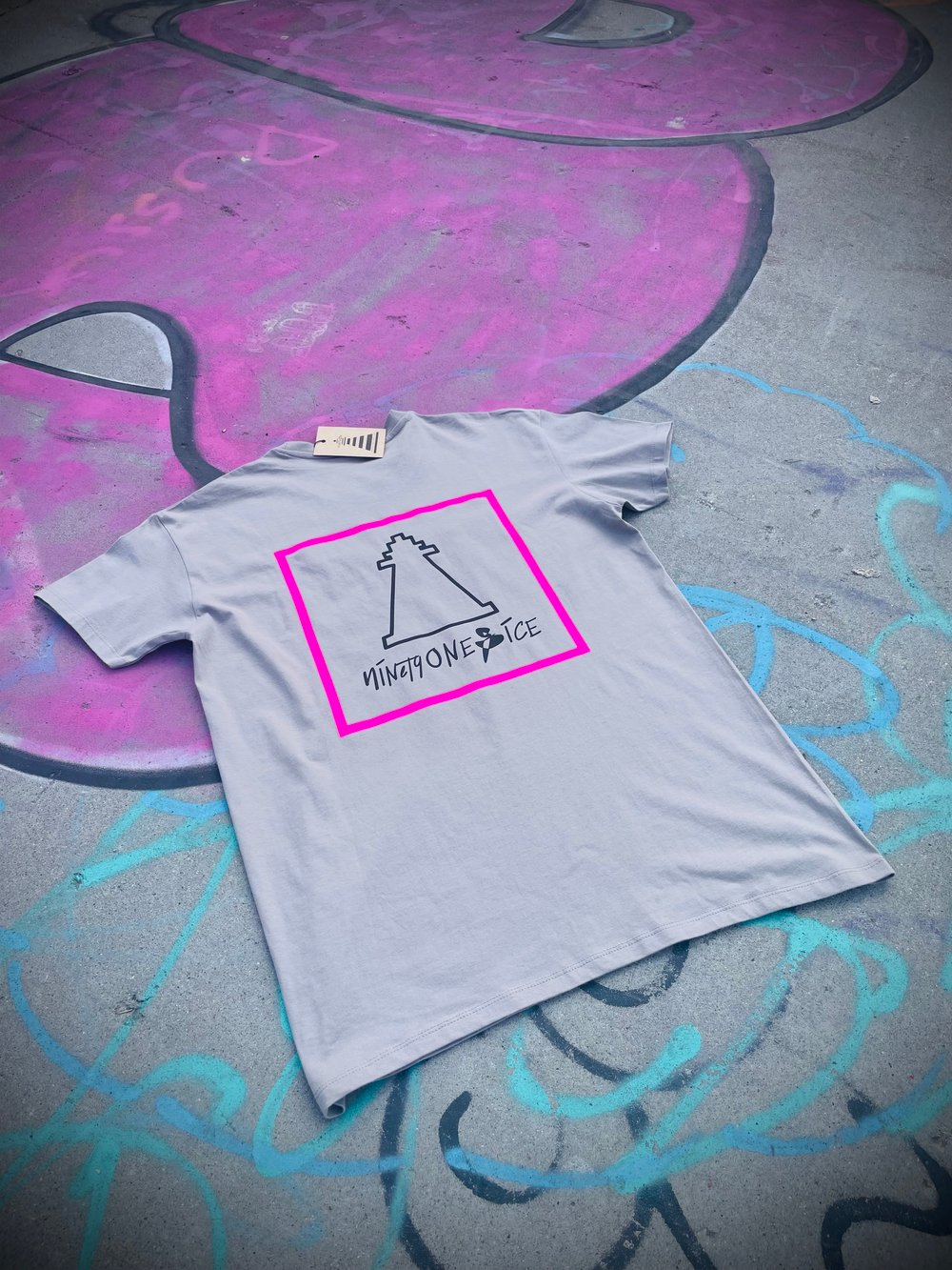 Image of Moon Grey Script Tee