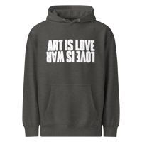 Image 2 of Art is Love premium mid-weight hoodie Dark