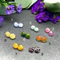 Image 2 of Swirly Stud Earrings