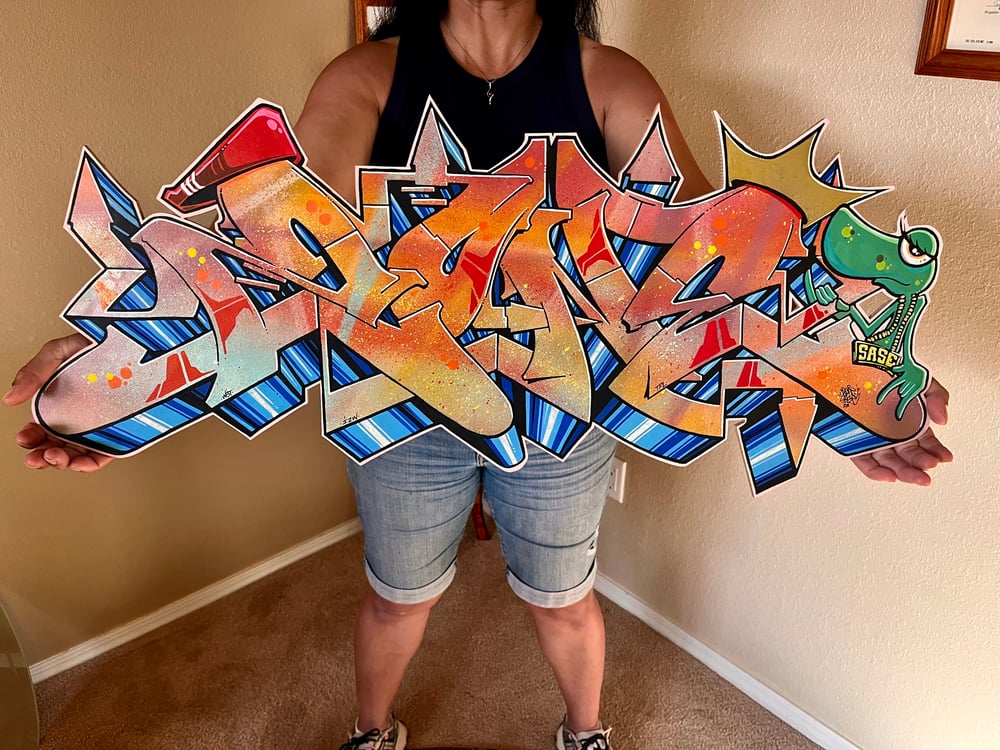 Image of Zone MDF wood cut out w/character