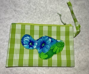 Image of Lime green zipper clutch 