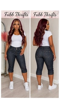 Image 3 of New Sz 14 Ana Dark Denim Capri #888*1.1