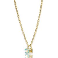 Image 1 of Teal Chunky Coco Chanel Lock