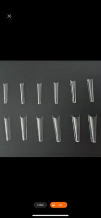 Extra Long C-Curve Coffin Tips 