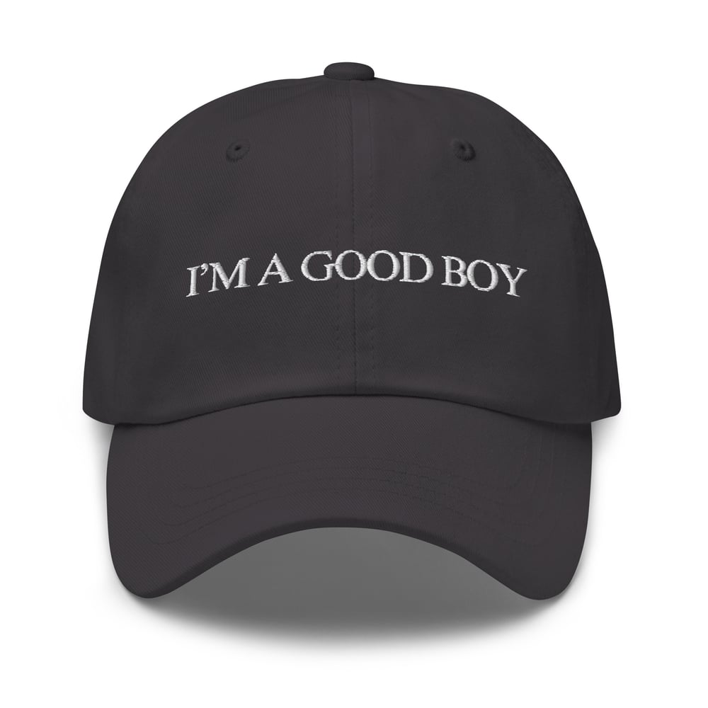 Image of I'm A Good Boy Hat (White Embroidery)