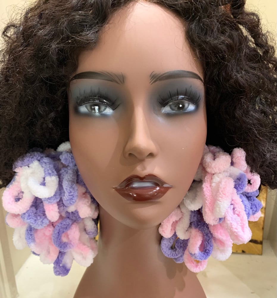 Image of Curly Gurl Puff Earrings