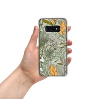 Image 8 of Art Nouveau Inspired Soft Multicolor Boho Floral Sketch Clear Case for Samsung®