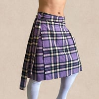Image 1 of violet flannel kilt