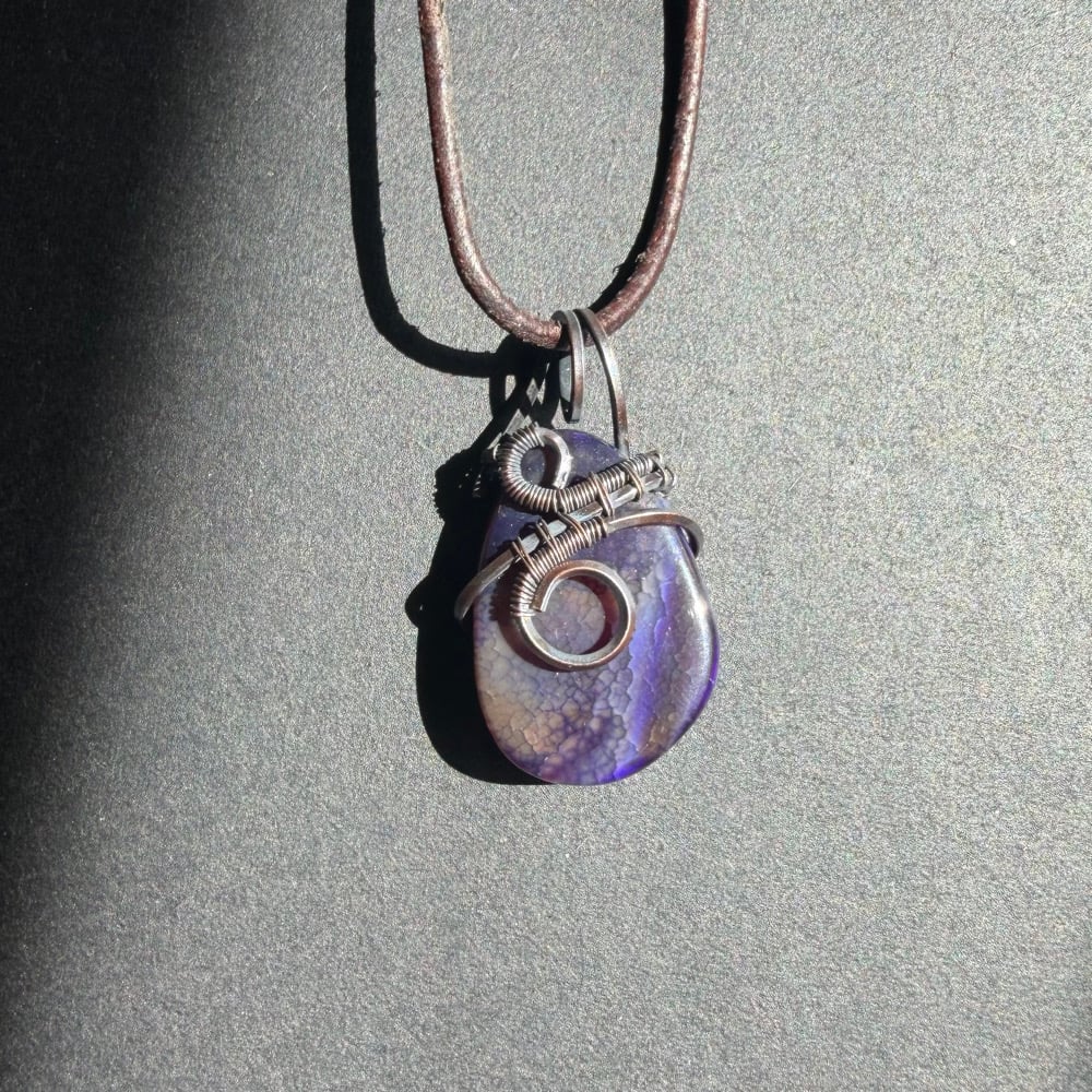 Image of Purple Agate Pendant