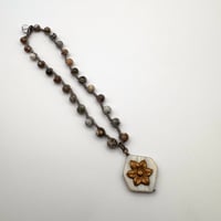 Image 3 of Ocean Jasper Flower Car Charm