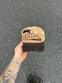 Image 3 of CORDUROY BRIM PARTLY CLOUDY PHILLIES CUSTOM FITTED CAP