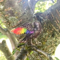 Image 6 of Pride Crows Acrylic Pins • 2.5”/6cm