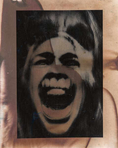 Image of “Screaming Self-Portrait” Solarized (1 of 1)