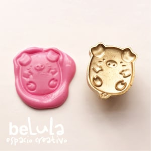 Image of Sello lacre 3D cerdito