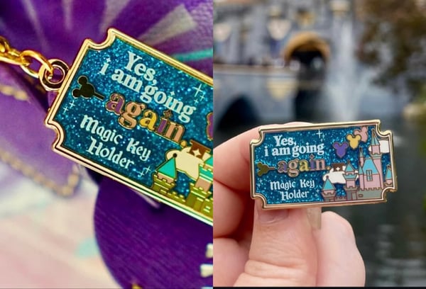 Image of West Coast Key pin or keychain / bag charm