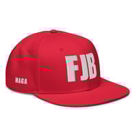 Image 3 of FJB MAGA  Red - Snapback Hat from PatriotsCo.com