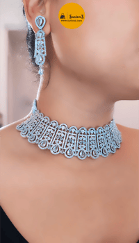 Image 1 of Jackline_AD Choker Set - Party Choker Set with Earrings