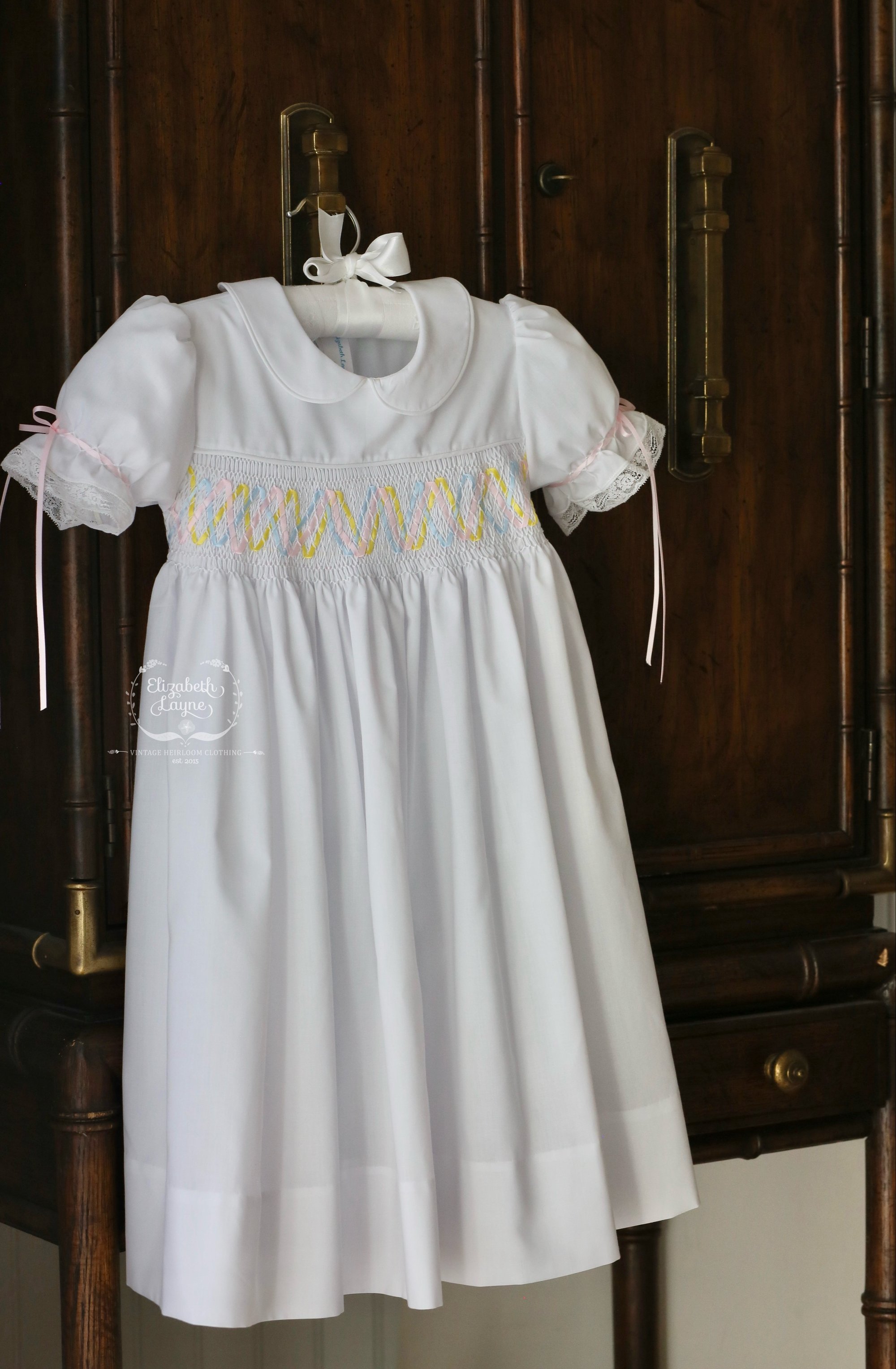 Smocked Ribbon Dress | Elizabeth Layne Heirloom Smocked Ribbon Dress | Elizabeth Layne Heirloom