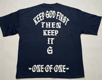 Image 1 of KEEP GOD FIRST-NAVY BLUE