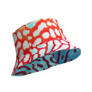 Image 1 of Reversible Discus Patterned Bucket Hat