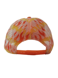 Image 3 of Phillyn Rich "Fire" Trucker Hat – Blaze Orange
