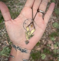 Image 3 of Chevron necklace with opal 