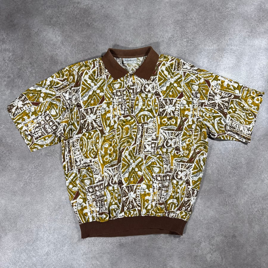 Image of 1980s YSL Polo Shirt, Size Large