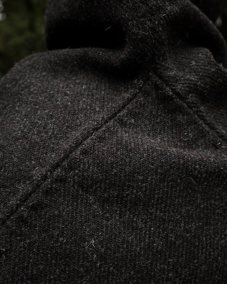 Medieval Hood - Heavyweight Charcoal Twill Image 3