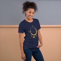 Image 16 of Astronomy Inspired Gold Lunar Phases Unisex t-shirt