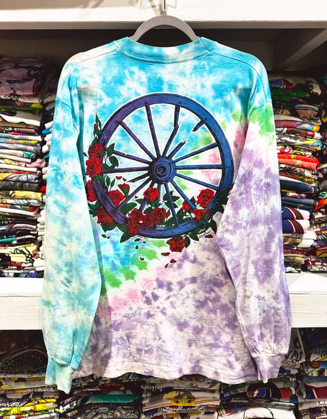 Grateful Dead 1992 Bertha / The Wheel Longsleeve Shirt - Fits L/XL
