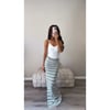Green striped dress/skirt 