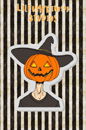 Image of Acrylic Pumpkin Jack Pin