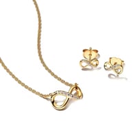 Infinity Love Necklace and Earrings Set *pre order*