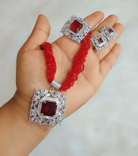 Image 5 of Mamta_Short Hydropotey Necklace Set  