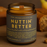 Image 1 of Nuttin’ Better Candle - 5oz Amber Jar & Wood Wick copy