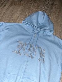 Image 4 of SKY BLUE WWR ZIP UP HOODIE 