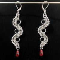 Image 1 of ASPIS Serpent Box Chain Earrings [MADE TO ORDER]