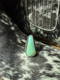 Image 2 of Fence Line Turquoise Ring