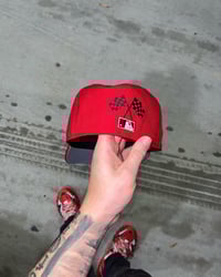 Image 2 of BURN RUBBER RED DETROIT TIGERS CUSTOM FITTED 