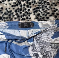 Image 3 of (M) skull in da clouds swim trunks 