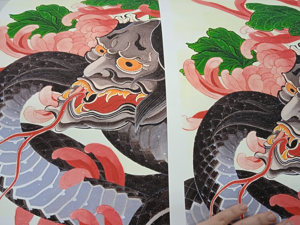 Image of HANNYA SNAKE PAINTING 2022 (Tiiick Collab)