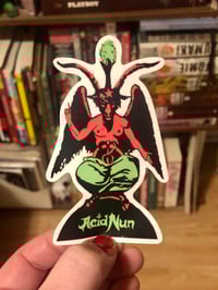 Image 1 of ACID NUN BAPHOMET STICKER