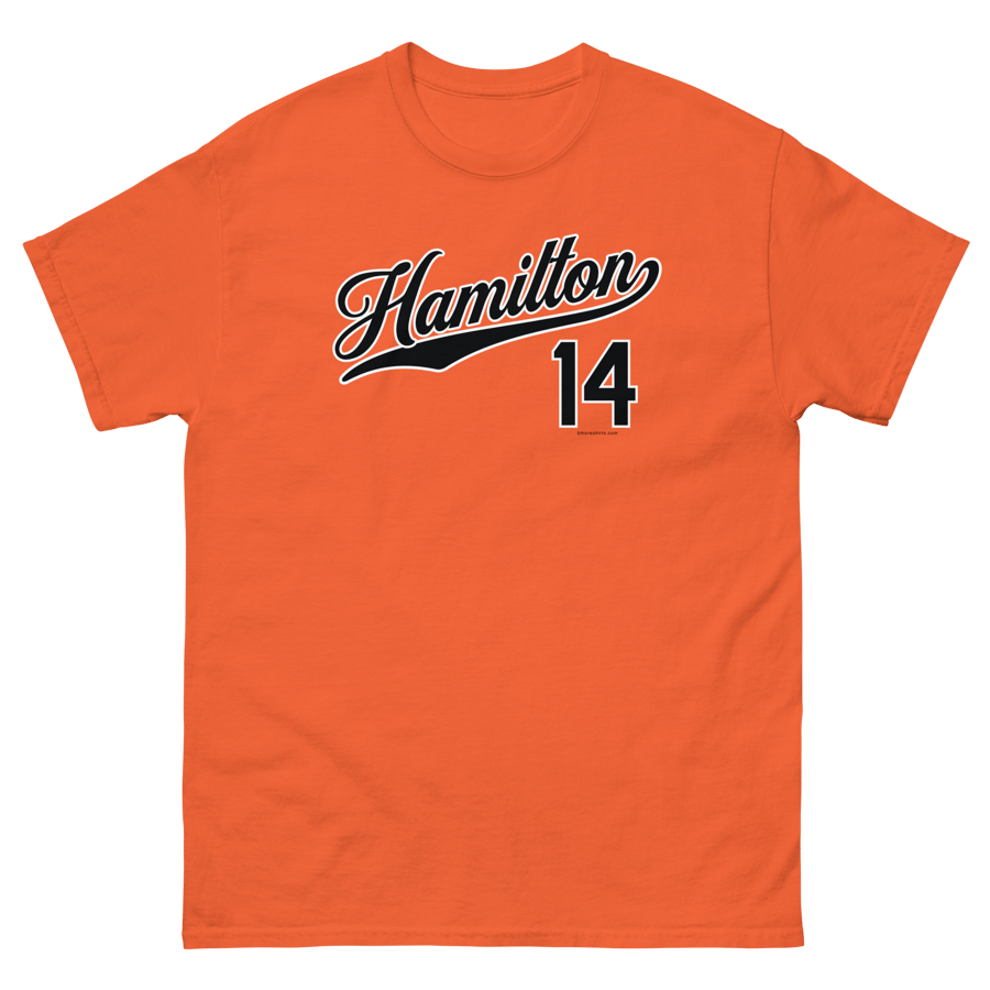 Image of Hamilton Baltimore T-Shirt 21214 Mens (Orange)
