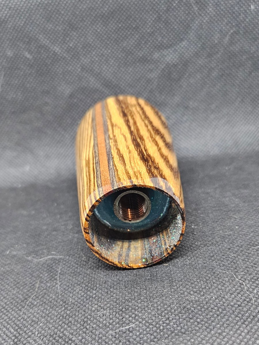 Image of Zebrawood/Racing Stripe Shift Knob (12x1.25)