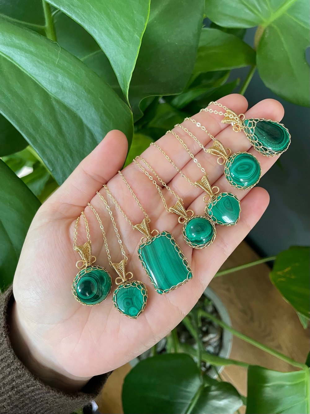 magic malachite necklaces!